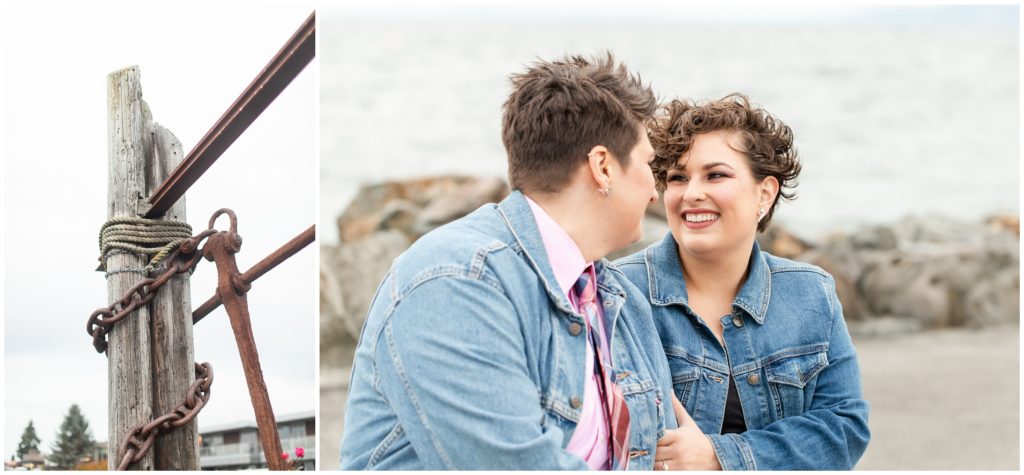 seattle beach engagement session