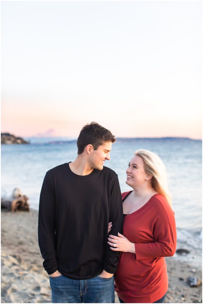 Seattle Engagement Session at Discovery Beach Park