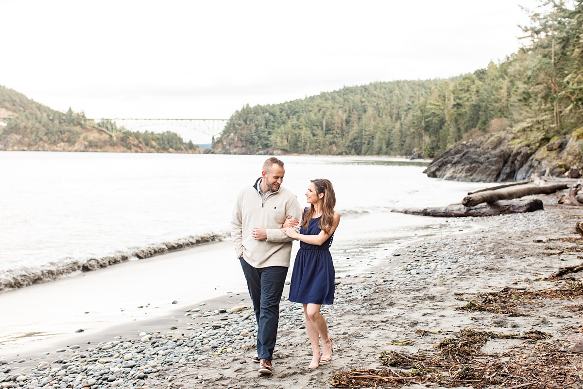 Deception Pass Engagement by Seattle engagment photographer- Stormy Peterson Photography